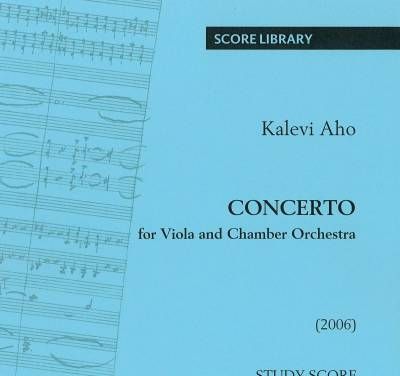 Kalevi Aho: Concerto For Viola and Chamber Orchestra: Orchestra: Study Score