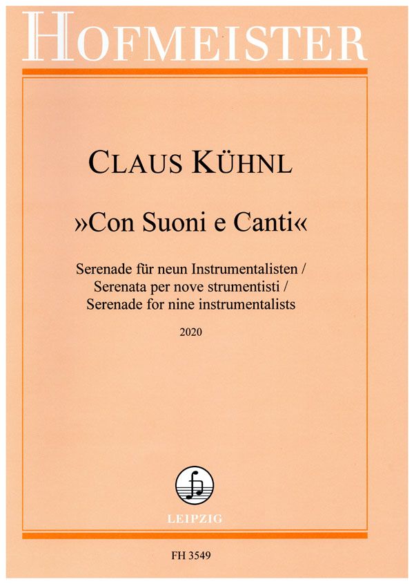 Claus Khnl: Con Suoni e Canti: Chamber Ensemble: Score & Parts