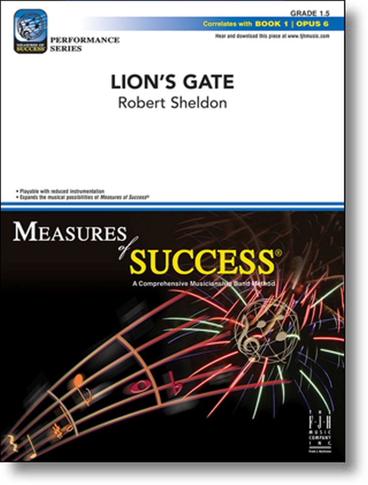 Robert Sheldon: Lion's Gate: Concert Band: Score and Parts