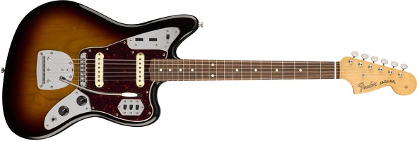 Classic Player Jaguar Guitar Pau Ferro 3 Colour SB: Electric Guitar