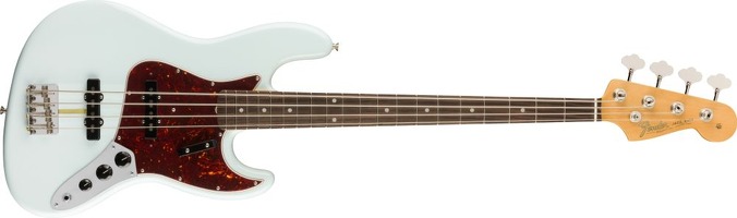 American Original 60S Jazz Bass RW Sonic Blue: Bass Guitar
