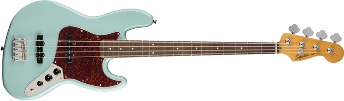 Squier Classic Vibe \'60s Jazz Bass Guitar Blue: Bass Guitar