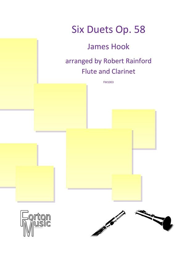 James Hook: Six Duets: Mixed Woodwind Duet: Instrumental Album