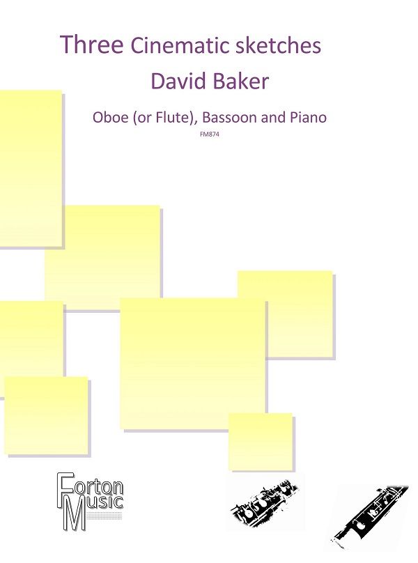 David Baker: Three Cinematic Sketches: Chamber Ensemble: Score and Parts