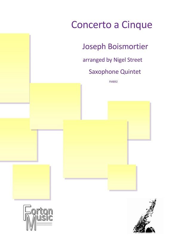 Joseph Boismortier: Concerto a Cinque: Woodwind Ensemble: Score and Parts