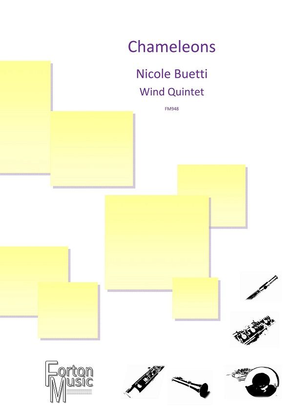 Nicole Buetti: Chameleons: Wind Ensemble: Score and Parts