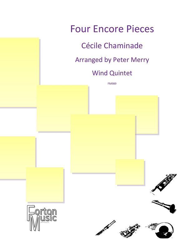 Cecile Chaminade: Four Encore Pieces: Wind Ensemble: Score & Parts