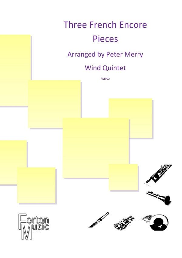 Three French Encore Pieces: Wind Quintet: Score & Parts