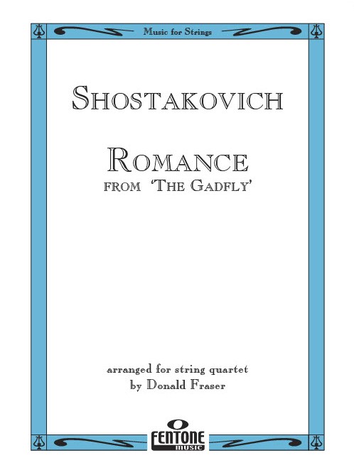 Dimitri Shostakovich: Romance: String Quartet: Score & Parts