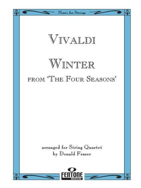 Antonio Vivaldi: Winter from 'The Four Seasons': String Quartet: Score & Parts