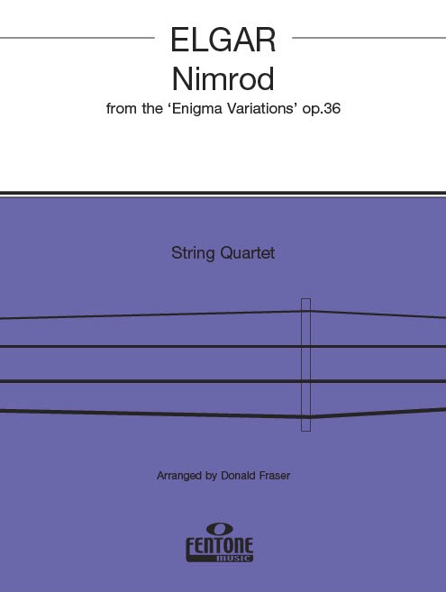Edward Elgar: Nimrod from 'Enigma' Variations Op. 36: String Quartet: Score &