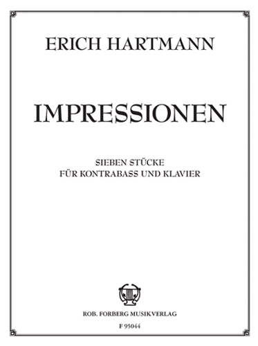 Erich Hartmann: Impressionen für Kontrabass und Klavier: Double Bass: