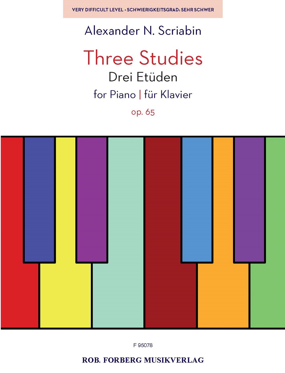 Alexander Nikolayevich Scriabin: Three Studies op. 65: Piano or Keyboard: