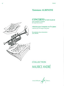 Tomaso Albinoni: Concerto En Re Majeur: Trumpet: Score