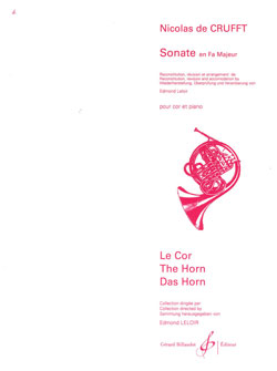 Nicolas de Crufft: Sonate En Fa Majeur: French Horn: Score