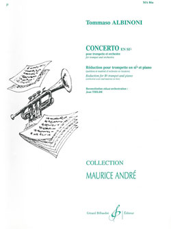 Tomaso Albinoni: Concerto En Sib: Trumpet: Score and Parts