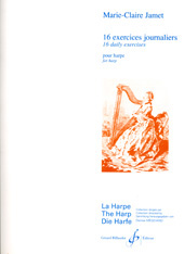Marie-Claire Jamet: 16 Exercices Journaliers: Harp: Score