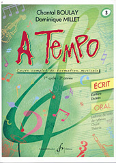 Chantal Boulay: A Tempo - Partie Ecrite - Volume 3: Solfege: Classroom Resource