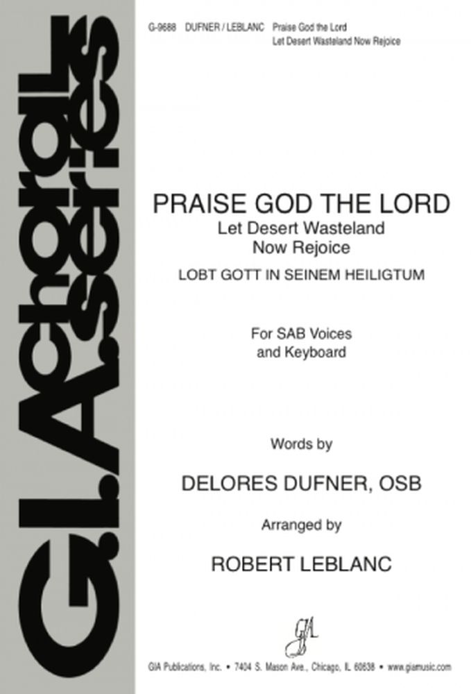 Heinrich Schütz: Praise God The Lord: SAB: Vocal Score