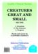 Clifford Crawley: Creatures Great and Small: Unison Voices: Vocal Score