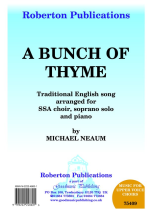 Bunch Of Thyme: Mixed Choir: Vocal Score