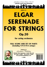 Edward Elgar: Serenade For Strings In E Minor Op.20: String Orchestra: Score and