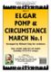 Edward Elgar: Pomp And Circumstance March No.1 - Score/Parts: Orchestra: Score