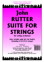 John Rutter: Suite For Strings: String Orchestra: Score and Parts