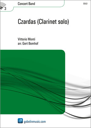 Monti: Czardas (Clarinet solo): Concert Band: Score & Parts