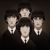 Pop Art Icons The Beatles Card: Greetings Card