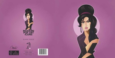 Pop Art Icons Amy Winehouse Card: Greetings Card