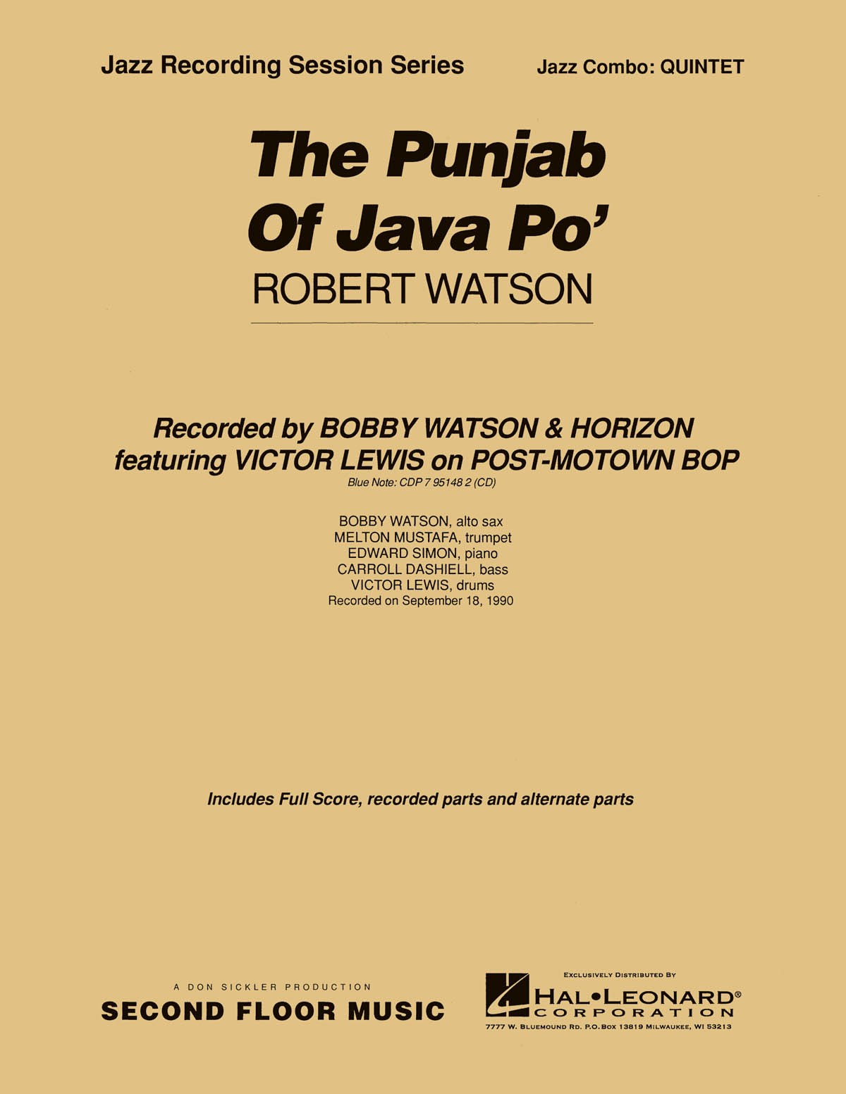Robert Watson: Punjab of Java Po': Jazz Ensemble: Score