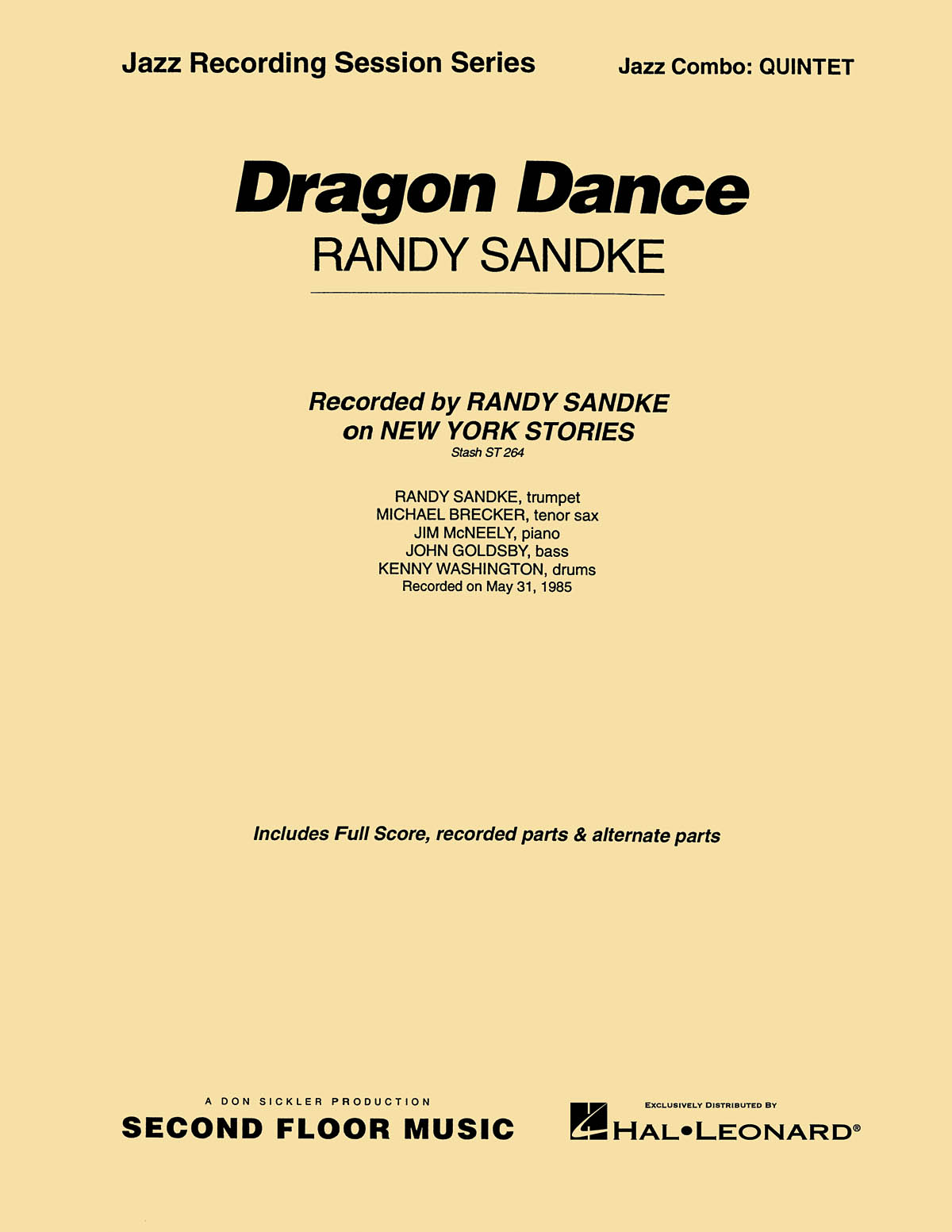 Randy Sandke: Dragon Dance: Jazz Ensemble: Score & Parts
