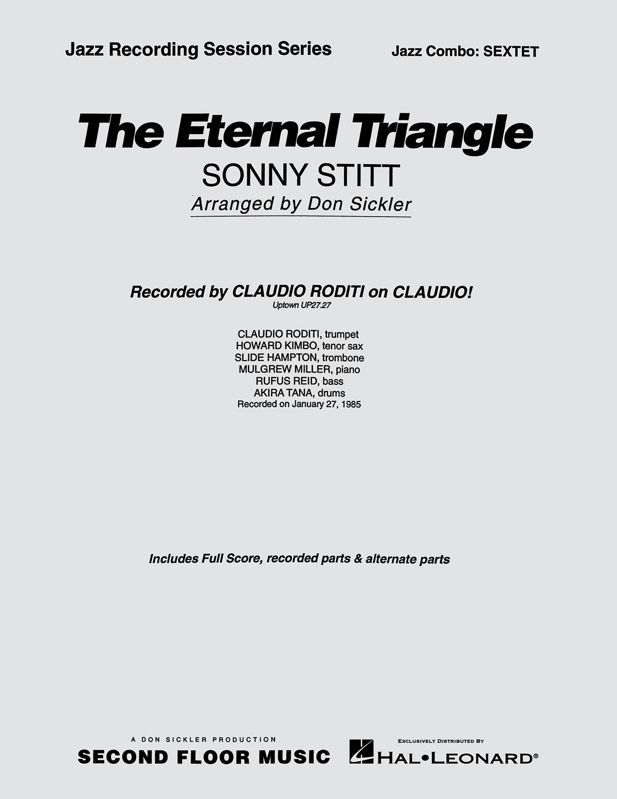 Sonny Stitt: The Eternal Triangle: Jazz Ensemble: Score