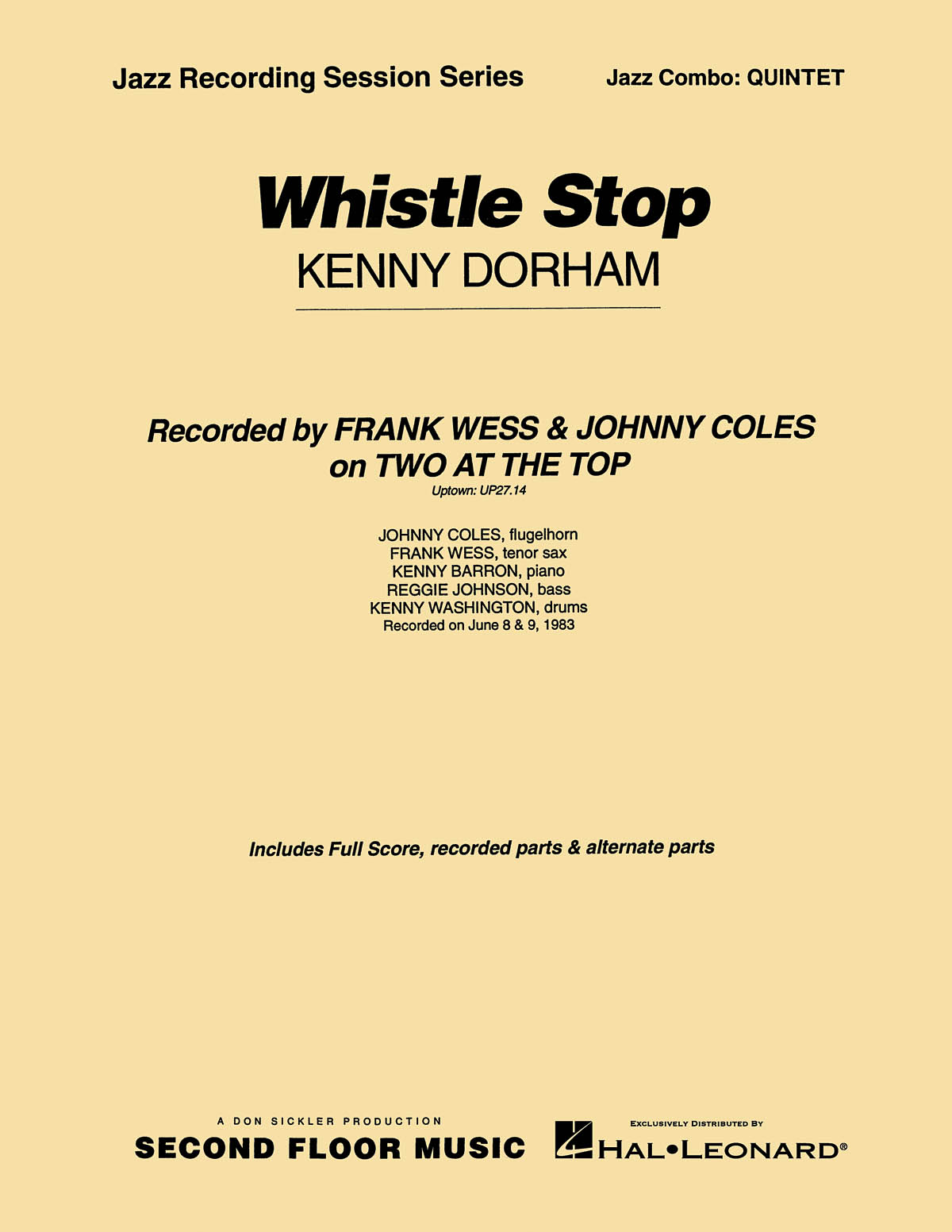 Kenny Dorham: Whistle Stop: Jazz Ensemble: Score