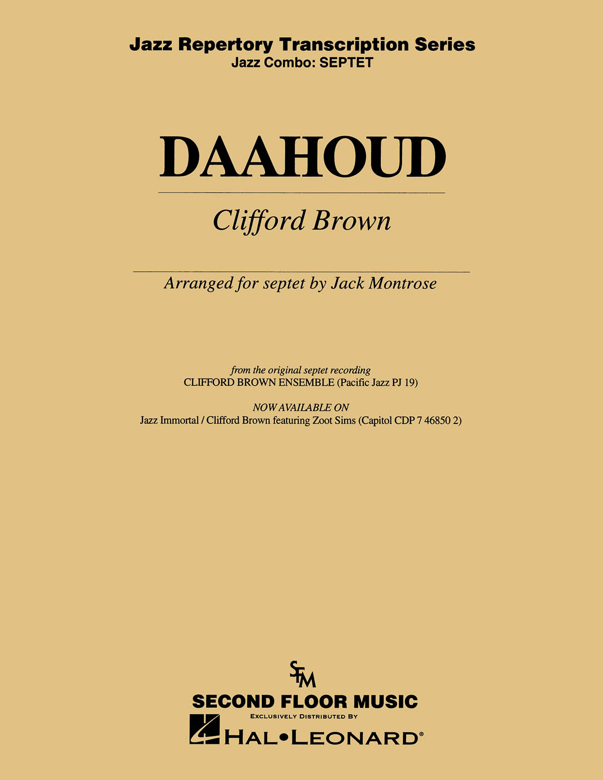 Clifford Brown: Daahoud: Jazz Ensemble: Score