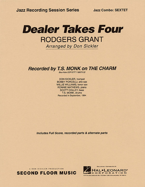 Rodgers Grant: Dealer Takes Four: Jazz Ensemble: Score
