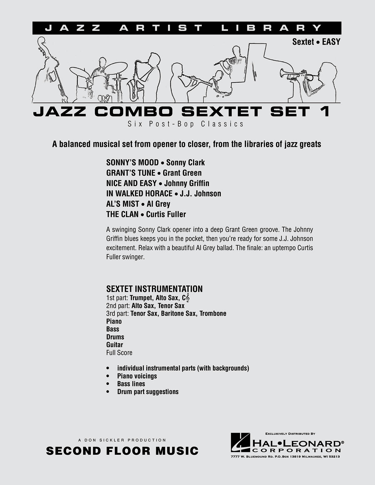 Sextet Set 1 (Easy): Jazz Ensemble: Score & Parts
