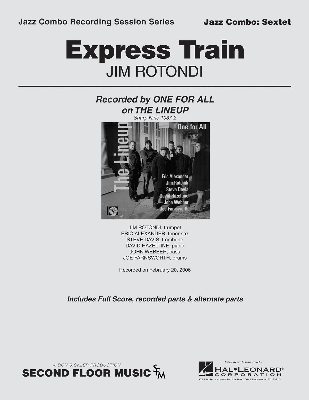 Jim Rotondi: Express Train: Jazz Ensemble: Score & Parts