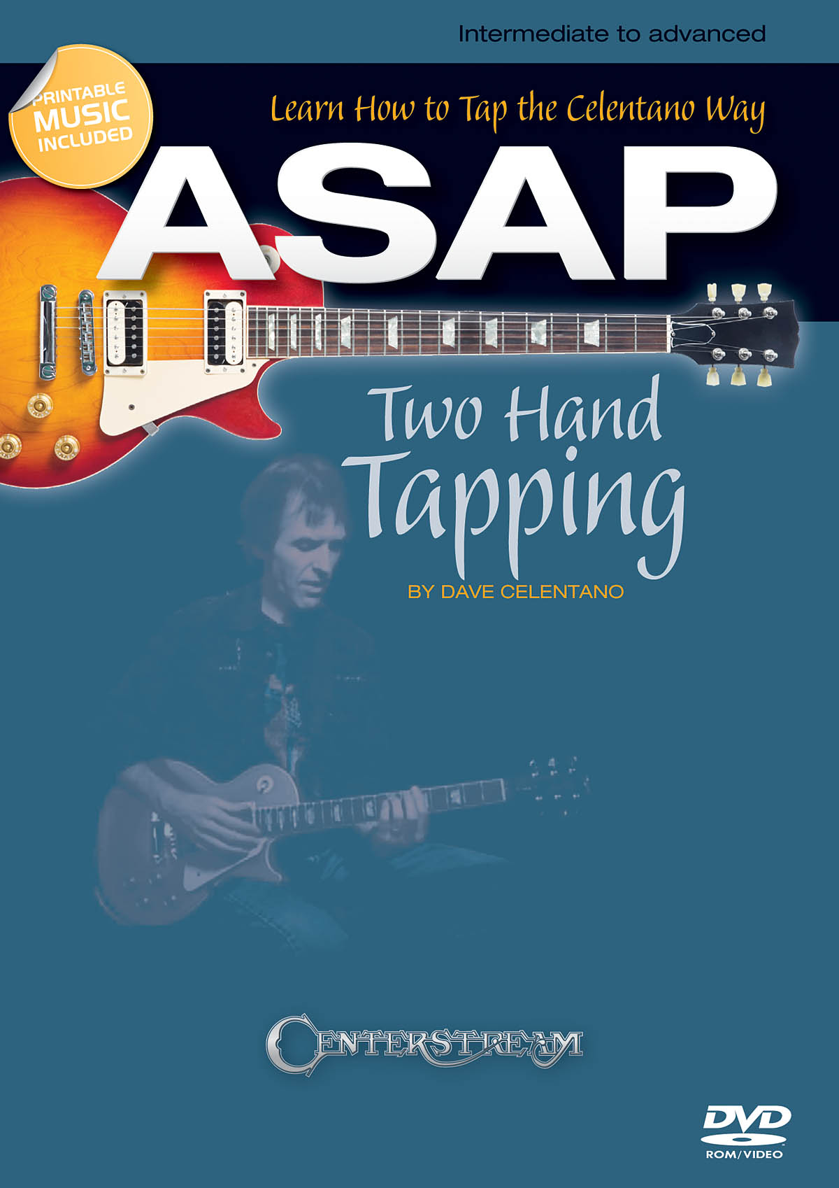 Dave Celentano: ASAP Two-Hand Tapping: Guitar Solo: Instrumental Tutor