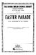 Irving Berlin: Easter Parade: Mixed Choir a Cappella: Vocal Score