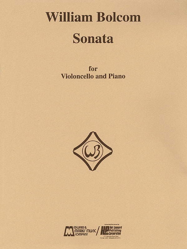 William Bolcom: Sonata for Violincello: Cello Solo: Instrumental Album