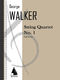 George Walker: String Quartet No. 1: String Quartet: Study Score