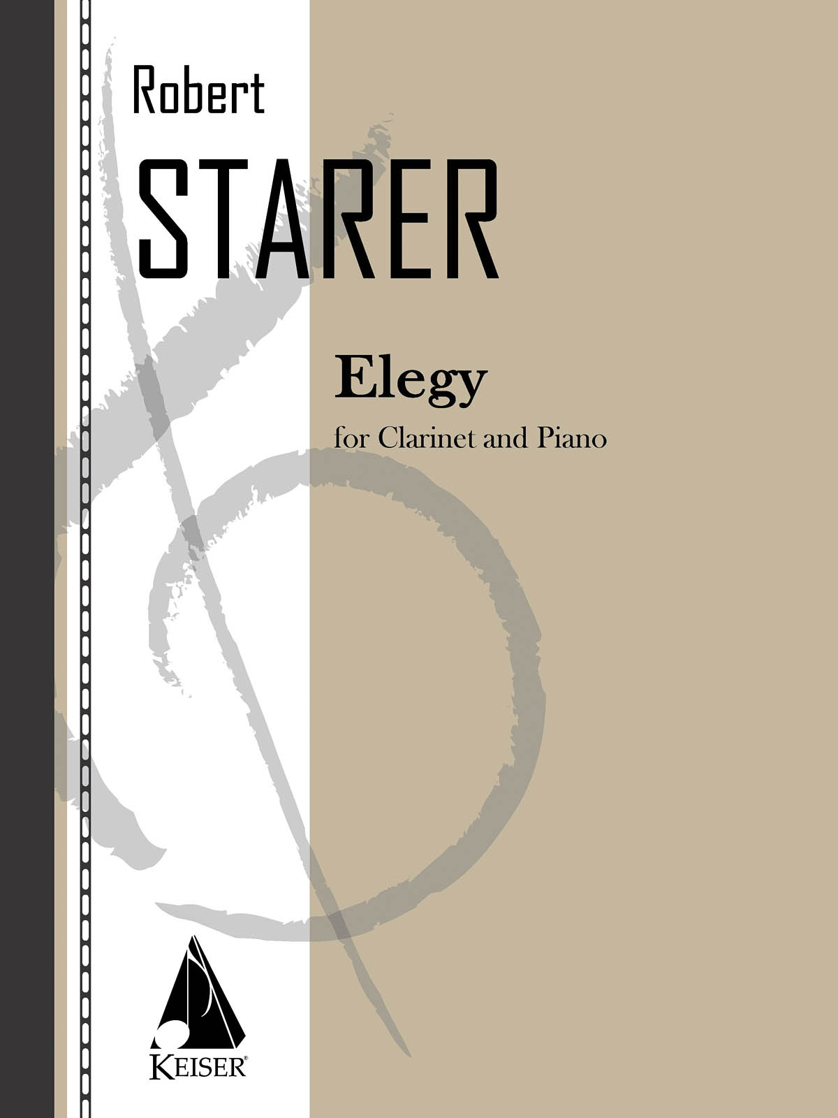 Robert Starer: Elegy: Clarinet and Accomp.: Score and Parts