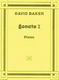 David Baker: Piano Sonata No. 1: Piano: Instrumental Album