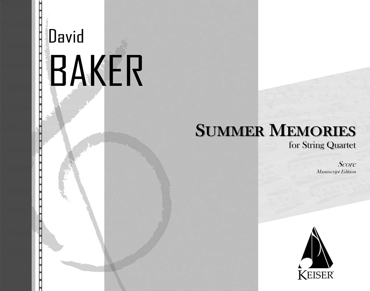 David Baker: Summer Memories: String Quartet: Score