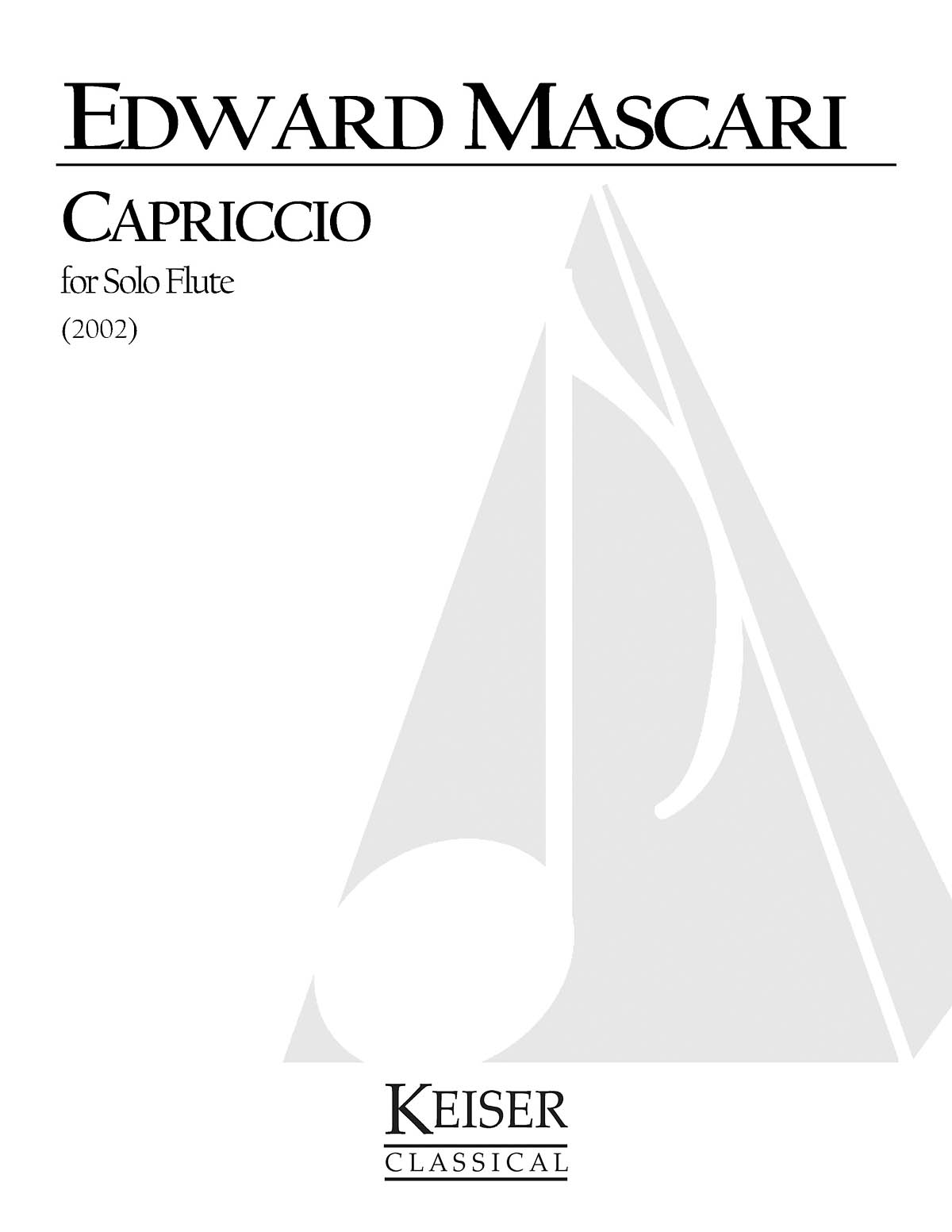 Edward P. Mascari: Capriccio: Flute Solo: Instrumental Album