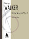 George Walker: String Quartet No. 1: String Quartet: Score & Parts