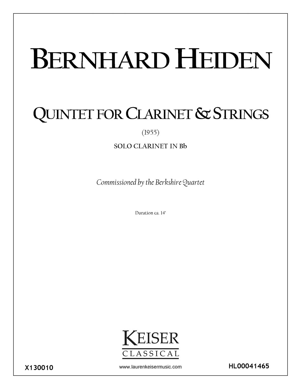 Gerhard Samuel: String Quartet No. 1: String Quartet: Parts