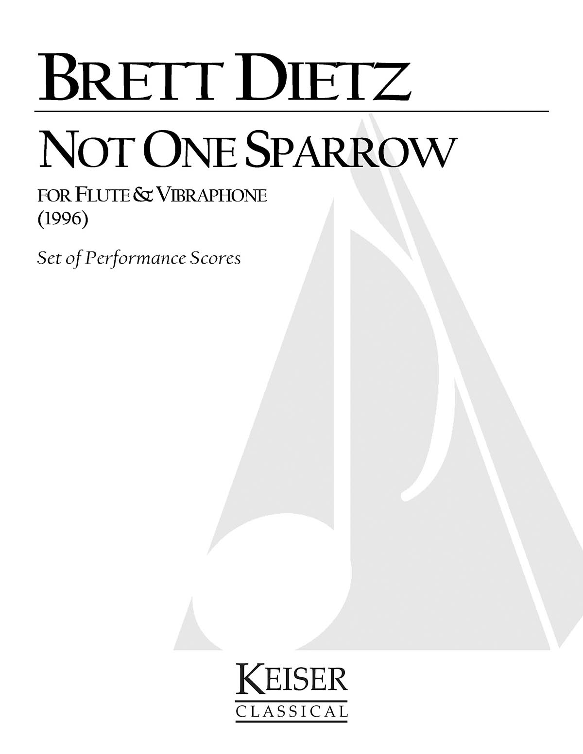 Brett William Dietz: Not One Sparrow: Other Variations: Instrumental Album